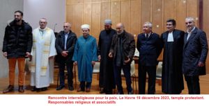 Déclaration commune des représentants des différentes religions au Havre