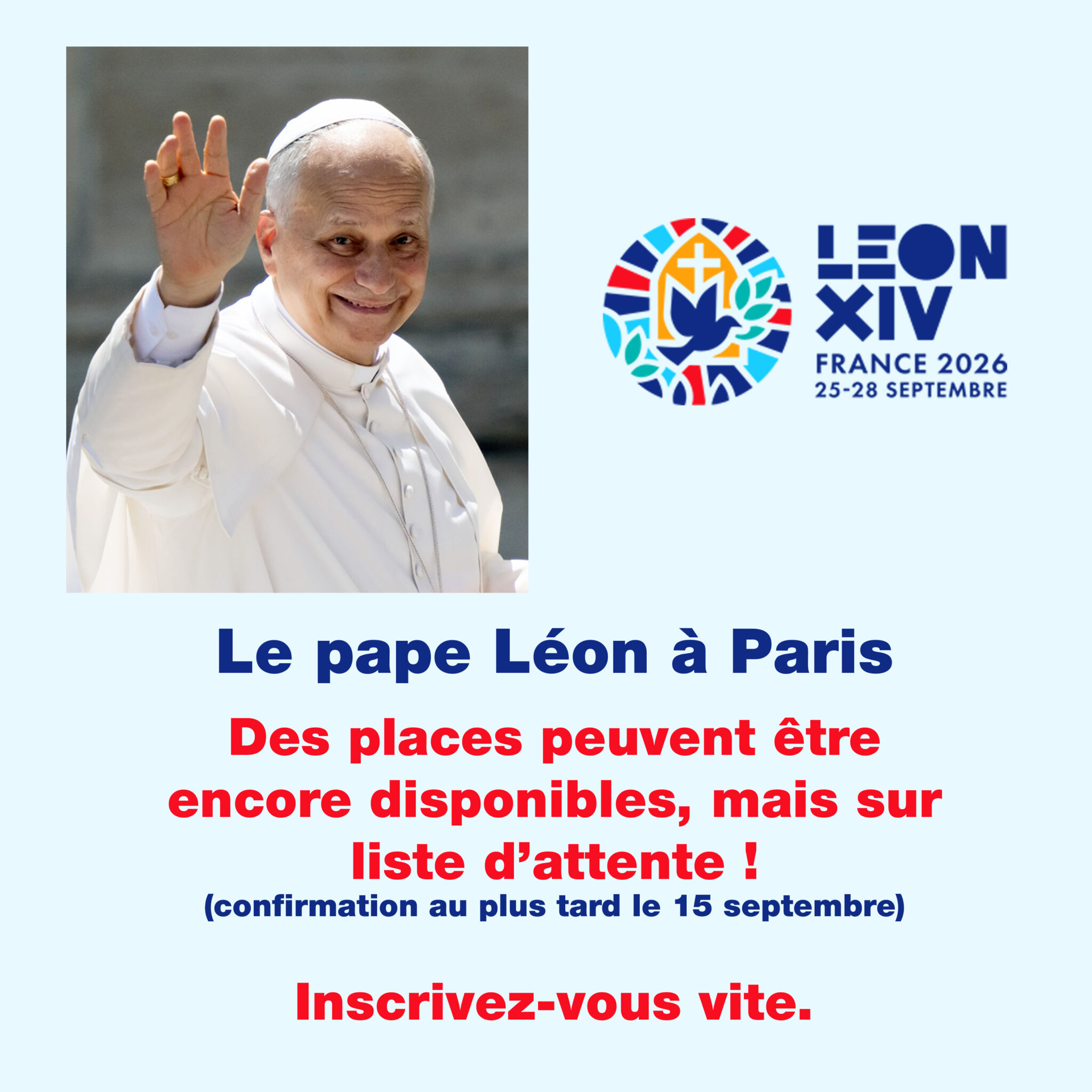 Le pape Léon à Paris